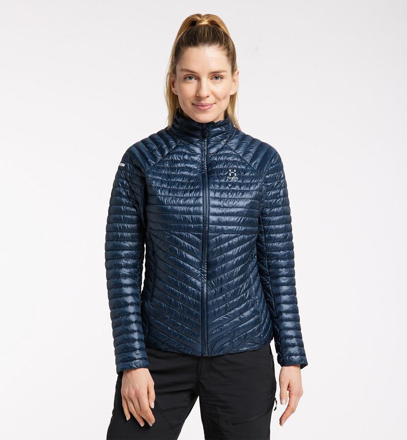 Haglöfs L.I.M Mimic Down Jacket Dark Blue For Womens PLATU4357 Australia